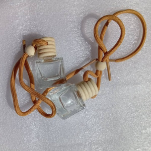 8ml Square car diffuser bottle with rope